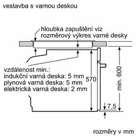 Trouba Siemens HQ574AER3 pyrolýza nerez
