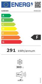 Mraznička Gorenje FH301CW FreezeProtect -15°C bílá barva
