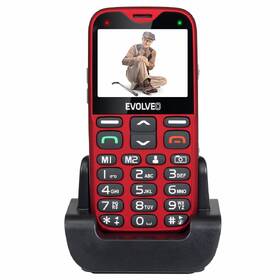 Mobilní telefon Evolveo EasyPhone XG - seniorský červená barva
