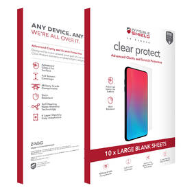 Nalepení ochranné fólie ZAGG Clear Protect na tablet do 14" 

