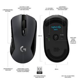 Myš Logitech G603 Lightspeed Wireless černá barva
