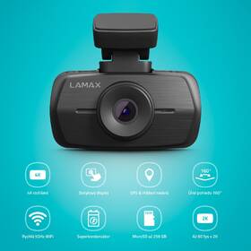 Autokamera LAMAX C11 GPS 4K černá barva
