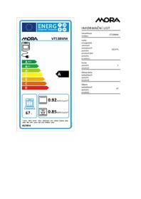 Trouba Mora VT 538 MW bílá barva
