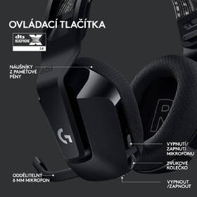 Headset Logitech G733 Lightspeed Wireless RGB černá barva

