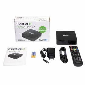 Multimediální centrum Evolveo Hybrid Box T2, DVB-T2 černá barva
