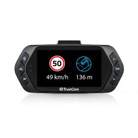 Autokamera TrueCam A5s GPS (s hlášením radarů) černá barva
