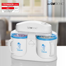 Zmrzlinovač Clatronic ICM 3650 bílá barva
