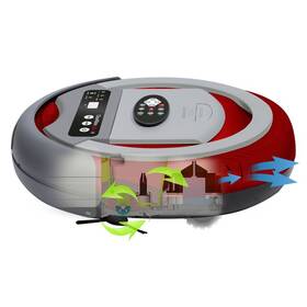 Robotický vysavač CleanMate QQ2R červená barva
