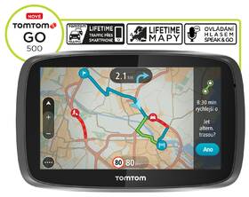 Navigační systém GPS Tomtom GO 500 Europe LIFETIME mapy 
