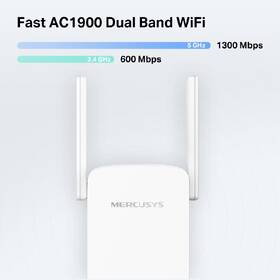Wi-Fi extender Mercusys ME50G, AC1900 bílá barva
