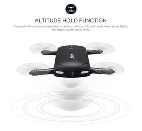 Dron JJR/C H37 HD Elfie, 4 kan. kapesní, 6 os gyroskop, HD kamera 
