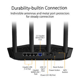 Router Asus TUF-BE3600 černá barva
