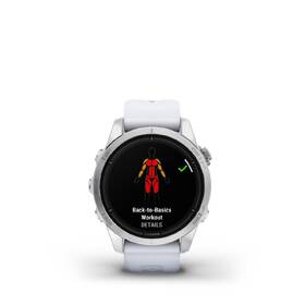 Chytré hodinky Garmin epix Pro (Gen 2) Glass - 42 mm - Silver / Whitestone Silicone Band + Topo Czech PRO voucher 
