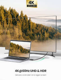 Redukce UGREEN USB-C/HDMI šedá barva

