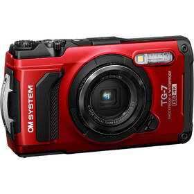 Digitální fotoaparát OM SYSTEM TG-7 červená barva
