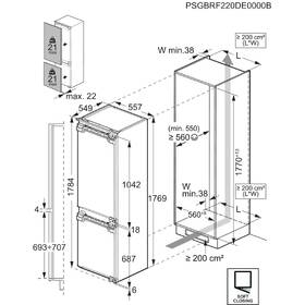 Chladnička s mrazničkou AEG TSC9V183CC bílá barva
