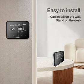 Termostat Evolveo Thermal, bezdrátový, programovatelný černá barva

