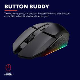 Myš Trust GXT 112 Felox + podložka pod myš černá barva
