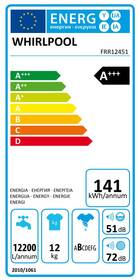 Pračka Whirlpool FRR 12451 bílá barva
