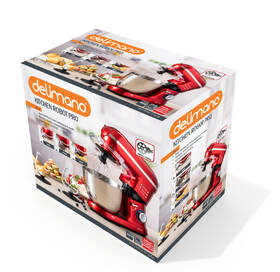 Kuchyňský robot Delimano SM-1519BM červená barva
