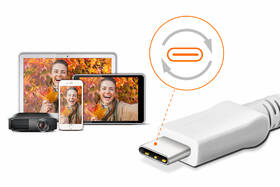Redukce ADATA HDMI / USB-C bílá barva
