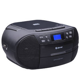 Radiomagnetofon s DAB+/CD Denver TDC-280 černá barva
