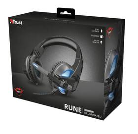 Headset Trust GXT 410 Rune Illuminated černá barva
