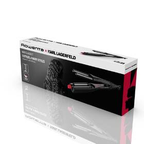 Kulma vlnkovač Rowenta x KARL LAGERFELD Waves Addict CF471LF0 černá barva
