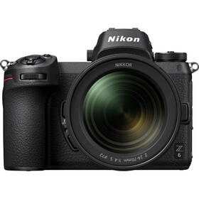 Digitální fotoaparát Nikon Z6 + 24-70 + adaptér bajonetu FTZ + 64 GB XQD karta černá barva
