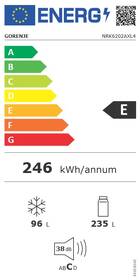 Chladnička s mrazničkou Gorenje NRK6202AXL4 IonAir nerez
