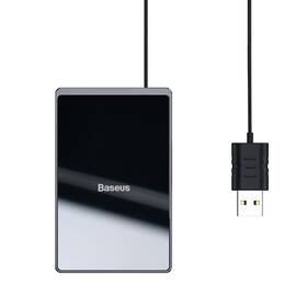 Bezdrátová nabíječka Baseus Ultra-thin Card 15W černá barva
