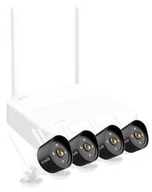 Kamerový systém Tenda K4W-3TC Video Security Kit 2K + 4x camera černá barva

