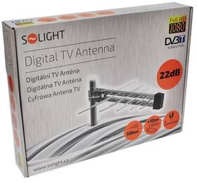 Venkovní anténa Solight HN55-LTE DVB-T anténa, 22dB, UHF, 21. - 69. kanál 
