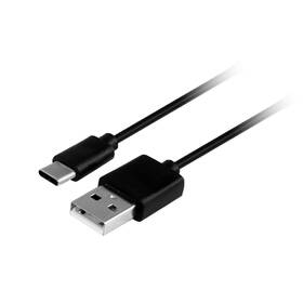 Nabíječka do sítě GoGEN ACH 103 CC,1x USB 1A, 5W + USB-C kabel 1m černá barva
