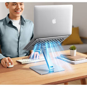 Podstavec pro notebooky UGREEN Adjustable Laptop Stand stříbrná barva
