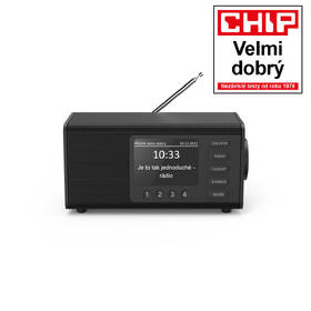 Radiopřijímač s DAB+ Hama DR1000 černá barva
