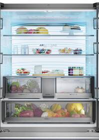 Chladnička s mrazničkou Haier HFR79F19EFGK stříbrná barva
