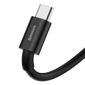 Kabel Baseus Superior USB/USB-C, 6A, 66W, 1m černá barva
