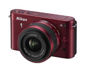 Digitální fotoaparát Nikon 1 J2 + 10-30 VR červená barva
