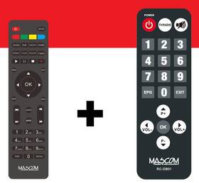 Set-top box Mascom MC721T2 HD PLUS Senior černá barva
