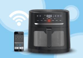 Fritéza horkovzdušná Rohnson R-2834 SmartChef XL Wi-Fi 8 l černá barva
