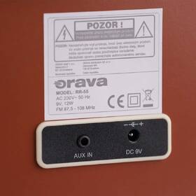 Radiopřijímač Orava RR-55 hnědá barva
