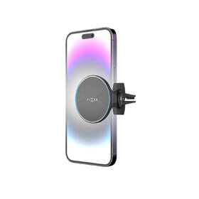 Držák na mobil FIXED MagRound s nabíjením, MagSafe, 15 W černá barva
