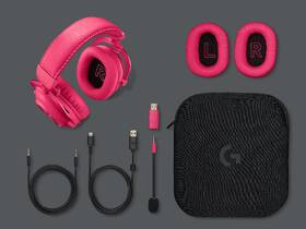 Headset Logitech G PRO X 2 Lightspeed Wireless růžová barva
