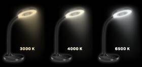 Stolní LED lampička Connect IT Glow černá barva
