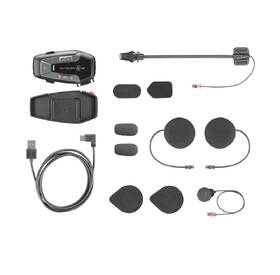 Handsfree Interphone U-COM6R pro uzavřené a otevřené přilbyTwin Pack černá barva
