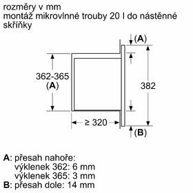 Mikrovlnná trouba Bosch BFL623MB3 černá barva
