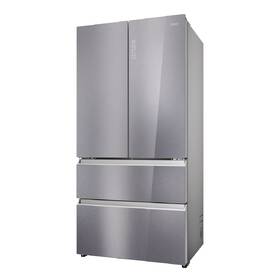 Chladnička s mrazničkou Haier HFR79F19EFGK stříbrná barva
