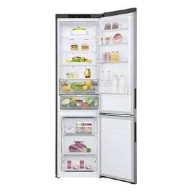 Chladnička s mrazničkou LG GBP62PZNAC stříbrná barva
