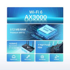 Router TP-Link Archer AX55 černá barva
